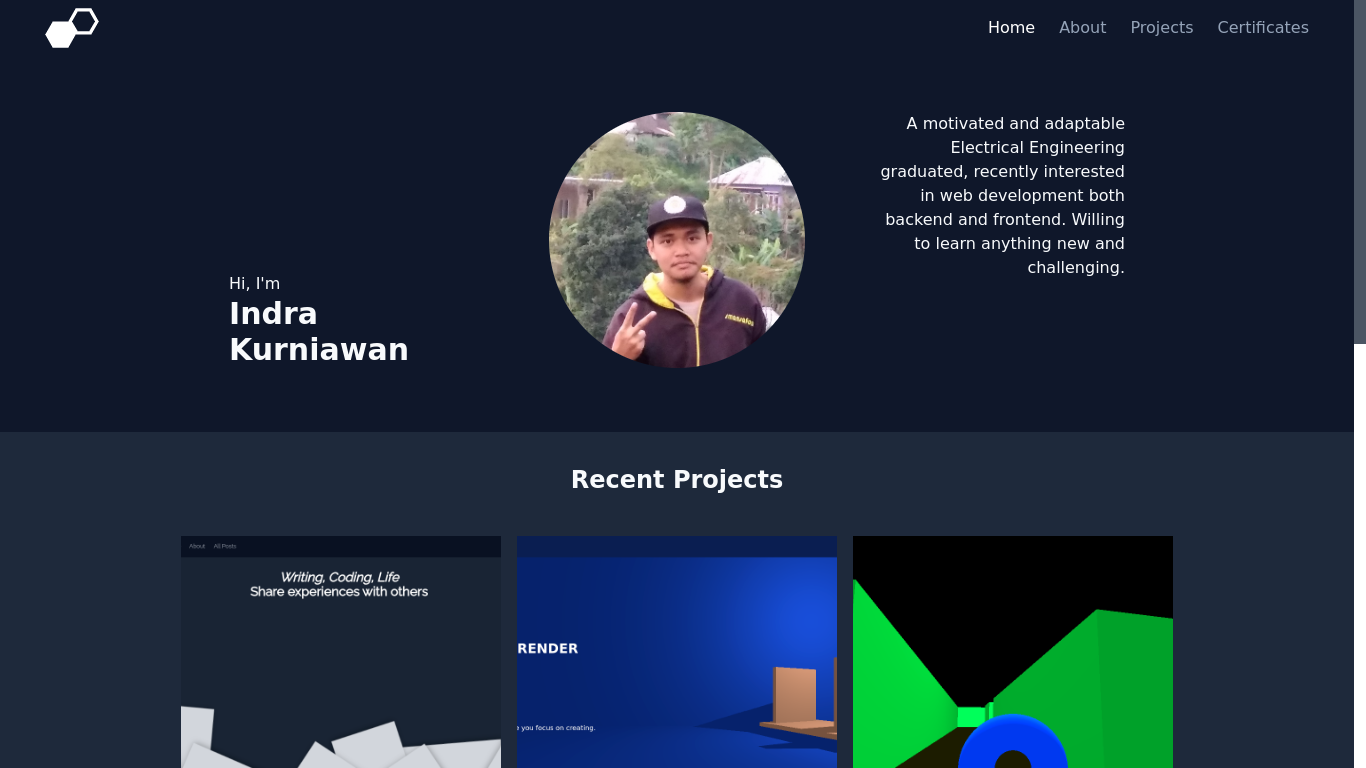 this portfolio web